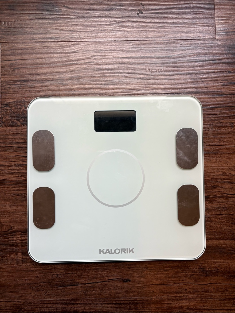 Kalorik White Digital Body Scale with Metal Sensors